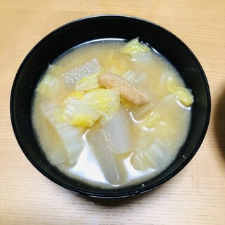 大根と白菜のお味噌汁